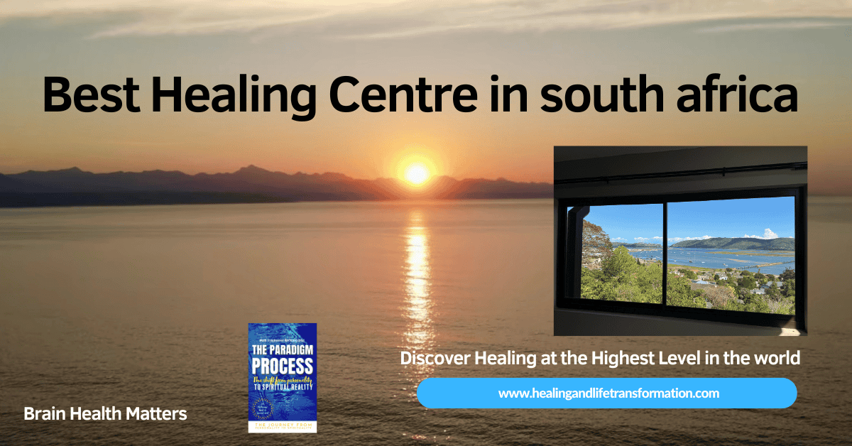 Scenic view of South Africa's luxury rehab center overlooking water and mountains.